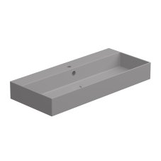 Umyvadlo Zenith BW 102 hranaté, keramické, fumo matné, 102x46 cm, ZELAVBW102038