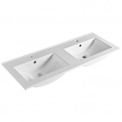 Koupelnová skříňka MAILO s keramickým umyvadlem 121 cm, antracit CN538