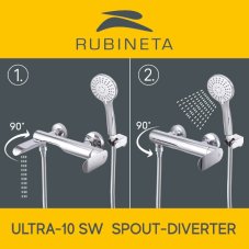 Vanová baterie ULTRA-10/K BLACK s příslušenstvím, černá