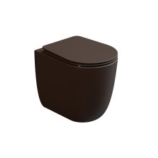 WC mísa stojící Hit, rimless, keramická, cacao matná, HIWC01035FI