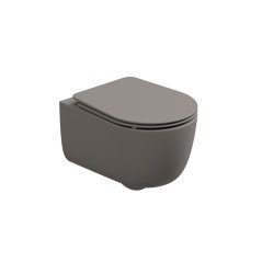 WC závěsné Hit, rimless, cashmere matný, zadní odpad, HIWCSO030FI