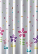 Sprchový závěs 180x180cm, polyester, květovaný barevný Sprchový závěs 180x180cm, polyester, květovaný barevný