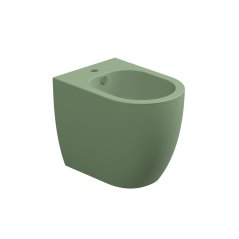 Bidet stojící Like, keramický, salvia matný, s otvorem pro baterii, LKBI01031FI