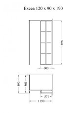 Walk-in sprchová zástěna EXCEA