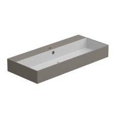 Umyvadlo Zenith BW 102 hranaté, keramické, dvoubarevné, 102x46 cm, ZELAVBW102BI000030