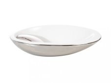 Umyvadlo na desku Saturn, keramické, oválné, bílostříbrné, CP950OVC/M1629