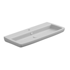 Umyvadlo Brio 105 keramické, bílé matné, 105x45 cm, BRLAV105001