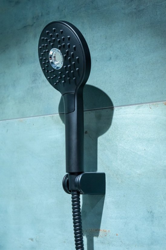 Držák ruční sprchy - černá barva