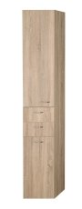 ZOJA/KERAMIA FRESH skříňka vysoká s košem 35x184x29cm, dub platin