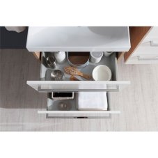 Koupelnová skříňka BINO  s umyvadlem z litého mramoru 81 cm, CN661M