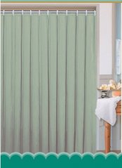 Závěs 180x180cm, 100% polyester, jednobarevný zelený