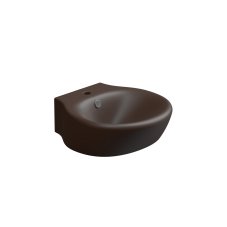 Umyvadlo Touch, keramické, cacao matné, 47x49,5 cm, TOLAV47035