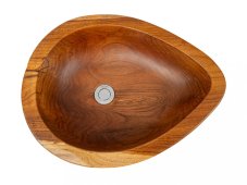Umyvadlo na desku Sodo Teak, teakové, oválné, CP950SOT