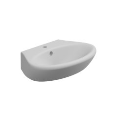 Umyvadlo Touch, keramické, bílé matné, 70x49,5 cm, TOLAV70001