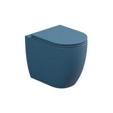 WC mísa stojící Like, rimless, keramická, denim matná, LKWC01027FI