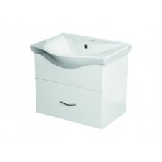 Skříňka VIKY 55 s umyvadlem 51,3x34x43,7 cm závěsná bílá OLNVIKI355+OLKE7055