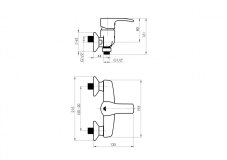Sprchová baterie TRENTO-12/K s příslušenstvím Sprchová baterie TRENTO-12/K s příslušenstvím
