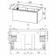 Koupelnová skříňka MAILO 81 cm, antracit CN536S