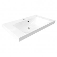 Koupelnová skříňka MAILO s umyvadlem z litého mramoru 101 cm, bílá CN512M