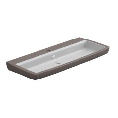 Umyvadlo Brio 105 keramické, dvoubarevné, 105x45 cm, BRLAV105BI000029