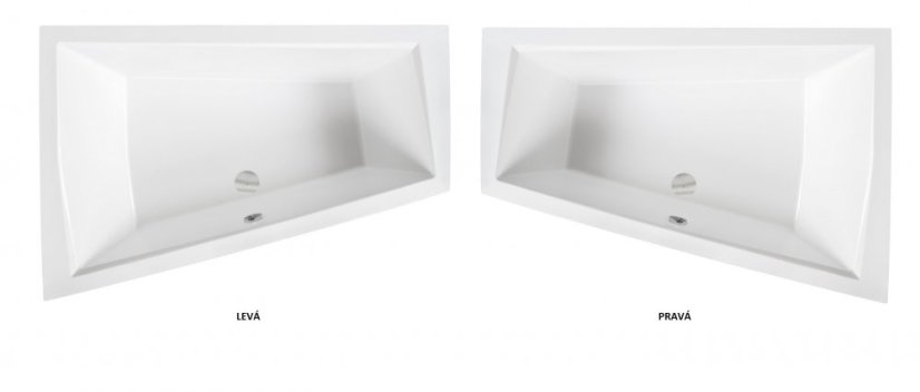 Asymetrická vana INTIMA DUO