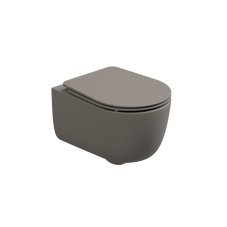 WC závěsné Hit, rimless, cashmere matný, zadní odpad, HIWCSO030FI