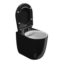 WC mísa stojící Hit, rimless, keramická, dvoubarevná, HIWC01BI000002FI