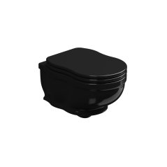 WC závěsné Time, keramické, černé lesklé, TIWCSO002FI