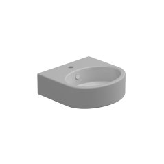 Umyvadlo Like 45BW keramické, dvoubarevné, 45x44 cm, LKLAVBW45BI000033