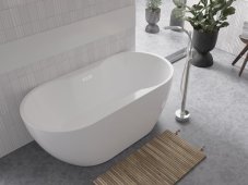 Volně stojící vana NAVIA Glam - stříbrná