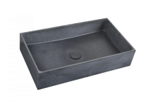 Triomini cemento umyvadlo na desku bez přepadu 64x36,5x14 cm antracit beton mat CEM6437A