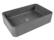 Umyvadlo na desku Beton Pool, betonové, zaoblené, šedé, CP950RT