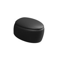 WC závěsné Touch, keramické, černé matné, rimless,  TOWCSOSC003FI
