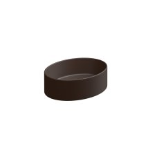 Umyvadlo na desku Like Slim 45FS keramické, cacao matná, 45x34 cm, LKLAVFSB45035
