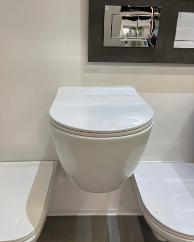 WC závěsné Sanivel Ultra Flush, rimless, keramické, bílé lesklé,  SANI018