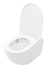 WC závěsné Sanivel Ultra Flush, rimless, keramické, bílé lesklé, SANI018