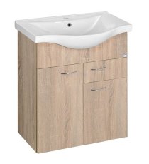 KERAMIA FRESH umyvadlová skříňka 60x74x33,7cm,dub platin