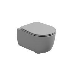 WC závěsné Hit, rimless, perla matný, zadní odpad, HIWCSO033FI