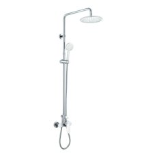 Nástěnná sprchová baterie, Viana, 150 mm se sprchovou soupravou, ruční a talířovou sprchou ø235mm