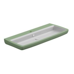 Umyvadlo Brio 105 keramické, salvia matné, 105x45 cm, BRLAV105031
