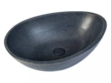 Umyvadlo na desku New Sodo, betonové, oválné, modrý pískový kámen, CP950NS