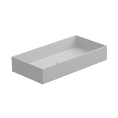 Umyvadlo na desku Zenith FS 80 keramické, bílé lesklé, 80x40 cm, ZELAVFS80000