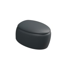 WC závěsné Touch, keramické, ebano matné, rimless,  TOWCSOSC028FI