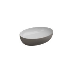 Umyvadlo na desku Easy 55 keramické, dvoubarevné, 55x42 cm, EALAVOV55BI000030