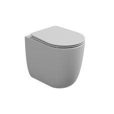 WC mísa stojící Hit, rimless, keramická, bílá matná, HIWC01001FI