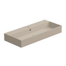 Umyvadlo Zenith BW 102 hranaté, keramické, sabbia matné, 102x46 cm, ZELAVBW102034