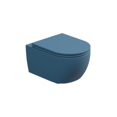 WC závěsné Like, rimless, denim matné, zadní odpad, LKWCSO027FI