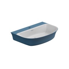 Umyvadlo Flut BW 65 keramické, dvoubarevné, 65x48 cm, FLLAVBW65BI000027