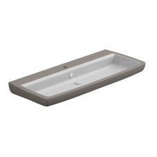 Umyvadlo Brio 105 keramické, dvoubarevné, 105x45 cm, BRLAV105BI000030