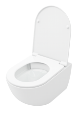 WC závěsné Sanivel Ultra Flush, rimless, keramické, bílé lesklé,  SANI018